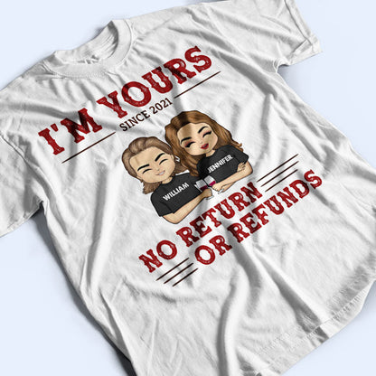 Chibi Couple I'm Yours - Couple Gift - Personalized Custom T Shirt