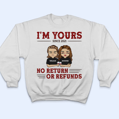 Chibi Couple I'm Yours - Couple Gift - Personalized Custom T Shirt