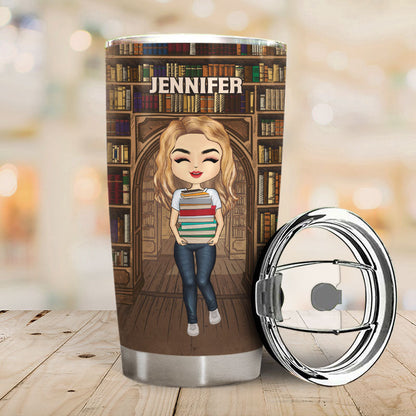 Just A Girl Who Loves Books - Reading Gifts - Personalized Custom Tumbler