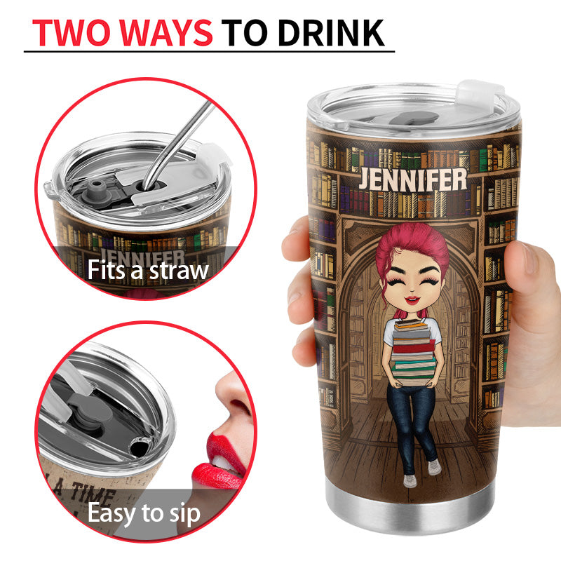 Just A Girl Who Loves Books - Reading Gifts - Personalized Custom Tumbler