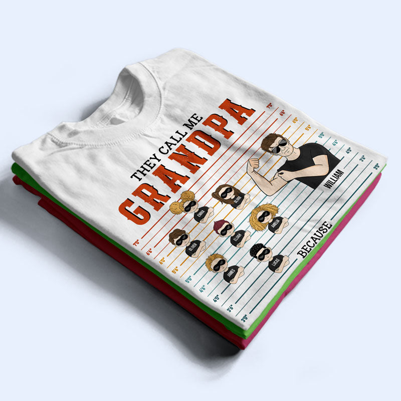 Grandpa Because Partner In Crime Makes Sound Like A Bad Influence - Gift For Grandparents - Personalized Custom T Shirt