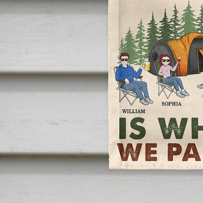 Camping Family Making Memories One Campsite At A Time - Personalized Custom Flag