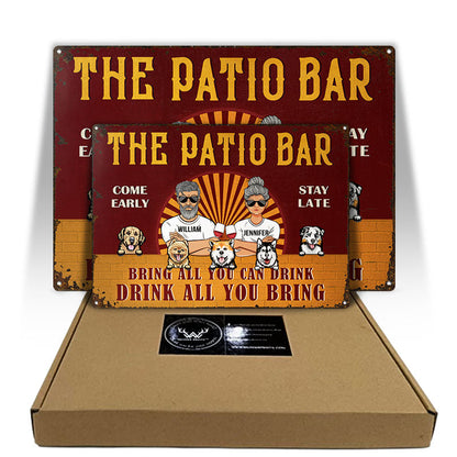 Bring All You Can Drink Drink All You Bring - Backyard Decor - Personalized Custom Classic Metal Signs