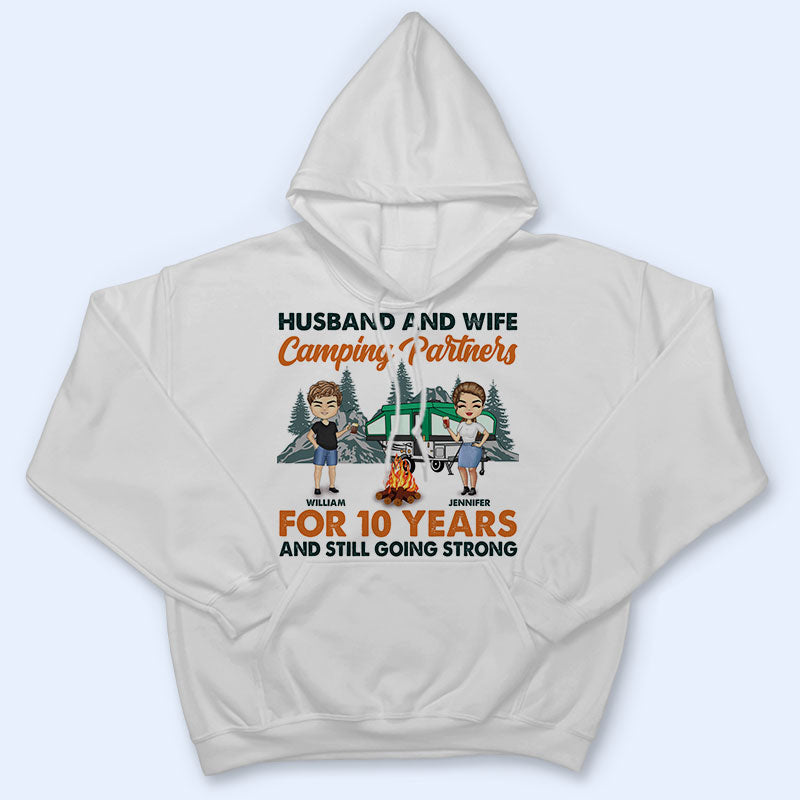 Camping Partners For Years - Couple Gift - Personalized Custom T Shirt