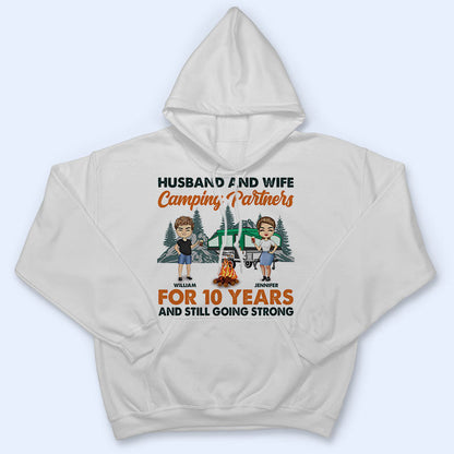 Camping Partners For Years - Couple Gift - Personalized Custom T Shirt