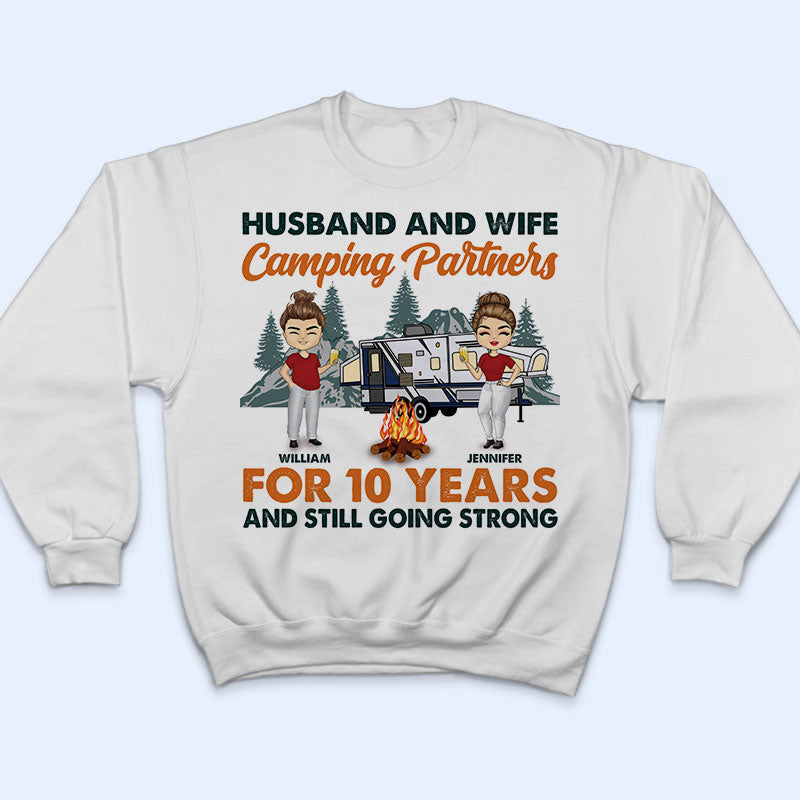 Camping Partners For Years - Couple Gift - Personalized Custom T Shirt