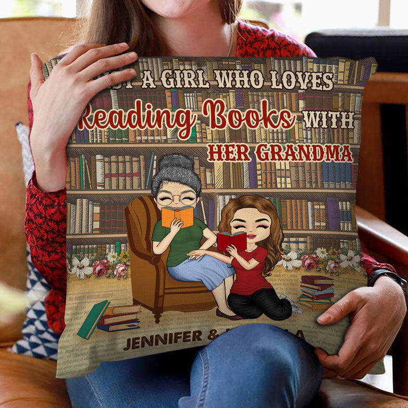 Reading Lovers Like Mother Like Daughter - Gift For Book Lover - Personalized Custom Pillow