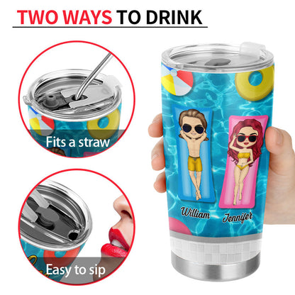 Together Is Our Favorite Place To Be - Couple Gifts - Personalized Custom Tumbler