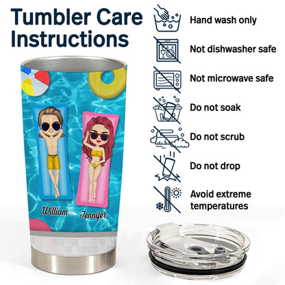 Together Is Our Favorite Place To Be - Couple Gifts - Personalized Custom Tumbler