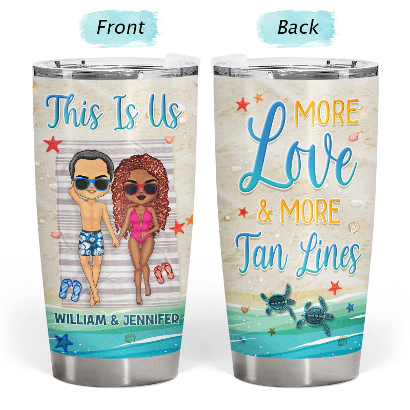 I Love You To The Sun And Beyond Couple Husband Wife - Couple Gifts - Personalized Custom Tumbler