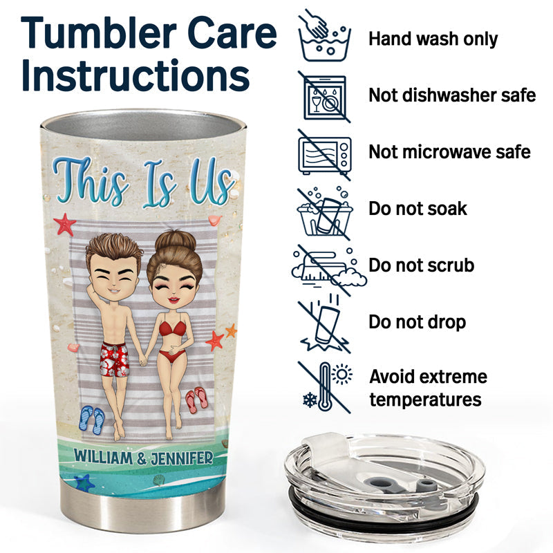 I Love You To The Sun And Beyond Couple Husband Wife - Couple Gifts - Personalized Custom Tumbler