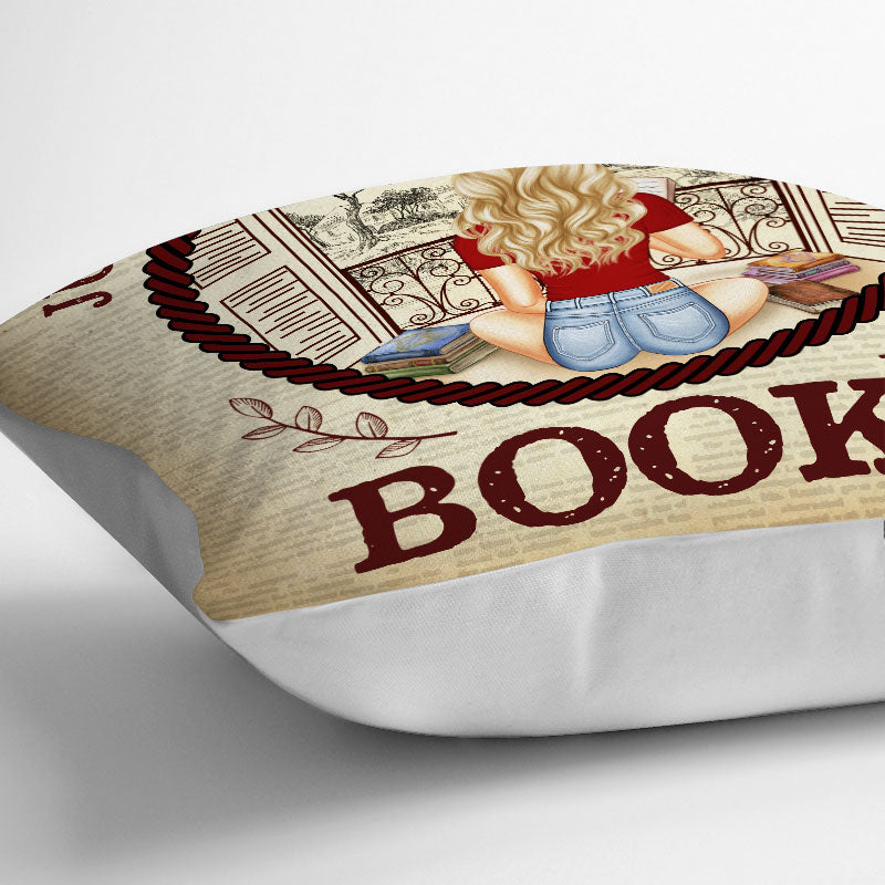 Book Lovers Just A Girl Who Loves Books - Gift For Reading Lovers - Personalized Custom Pillow