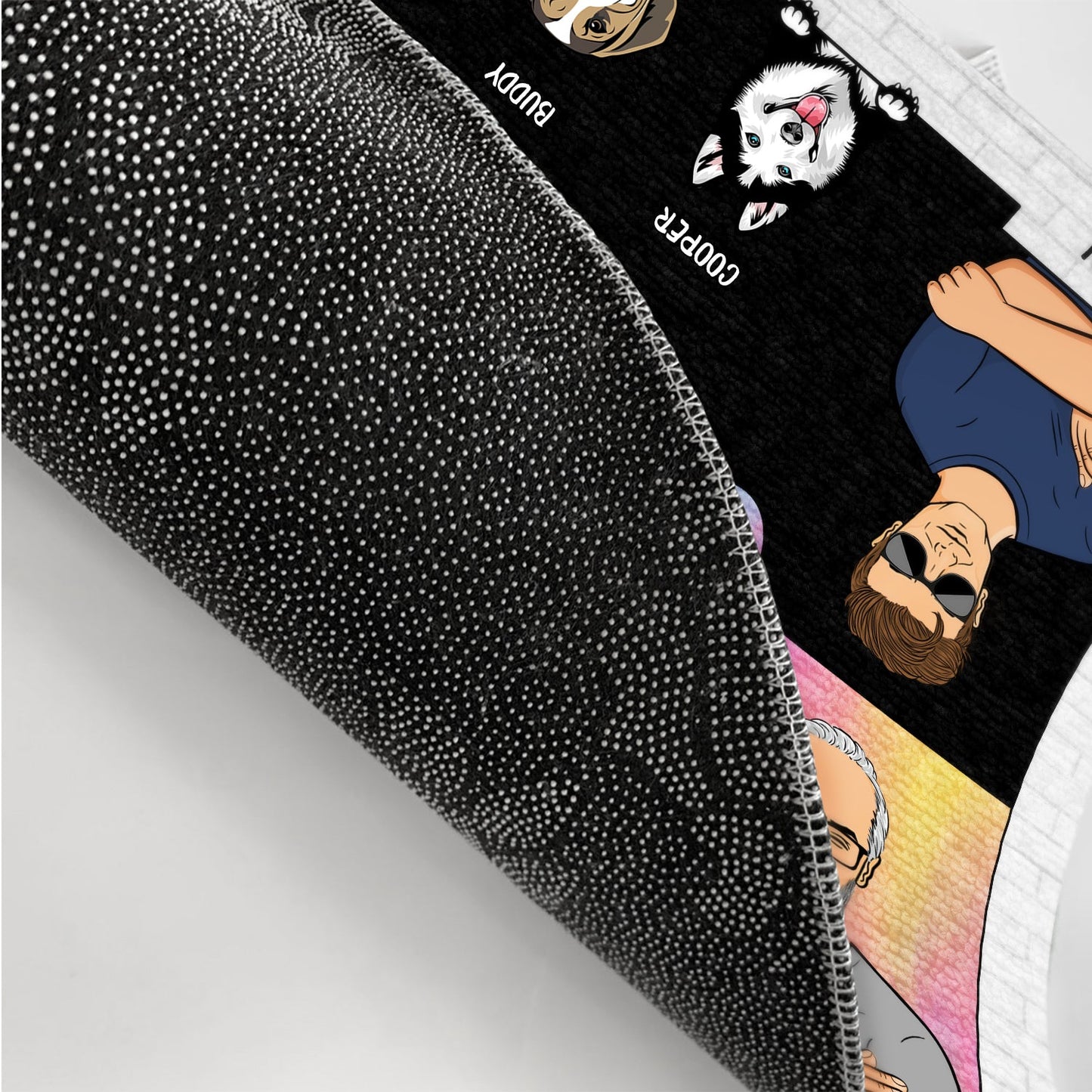 Dog Cat Come In Go Away - Gift For Couples - Personalized Custom Doormat