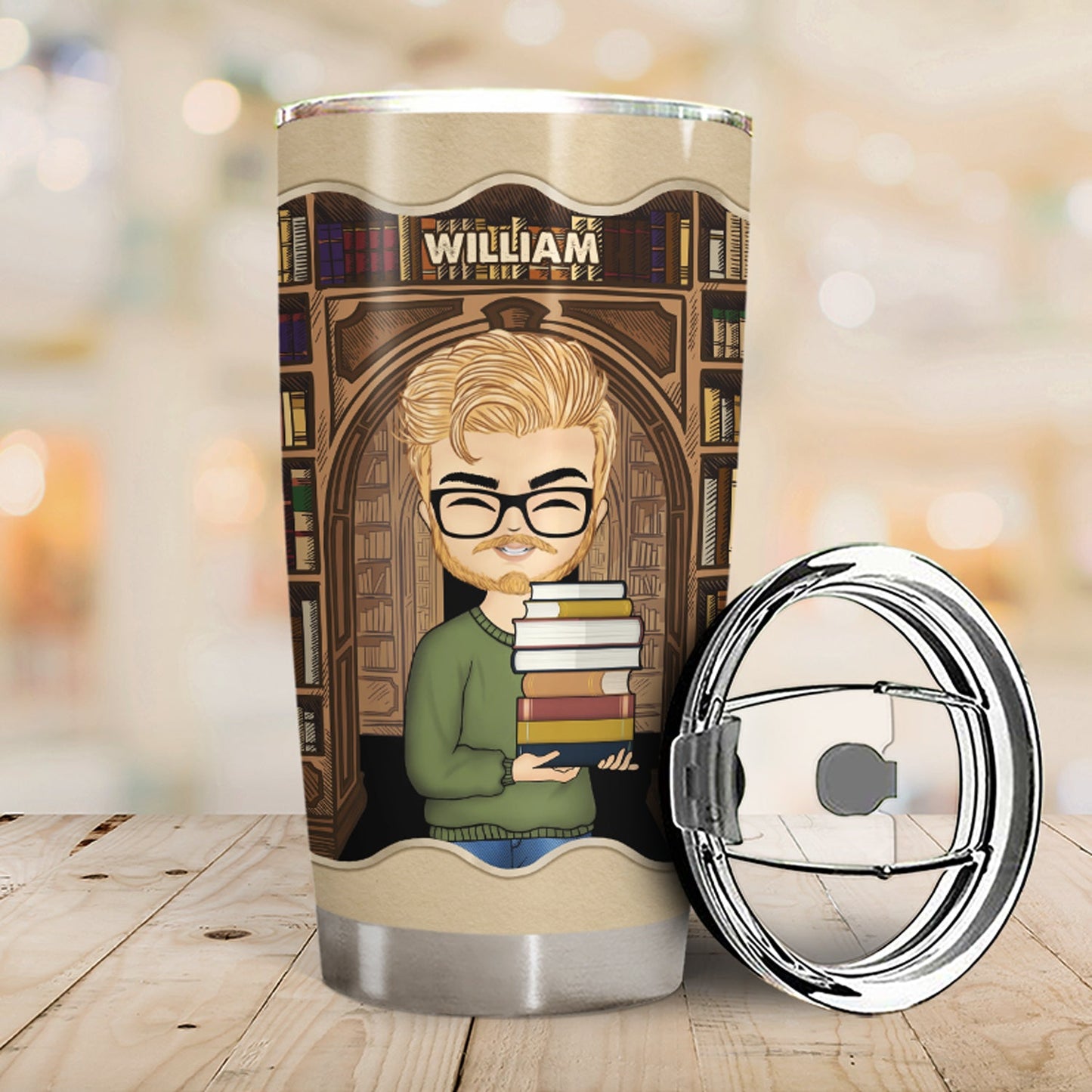 Reading Not A Hoarder - Personalized Custom Tumbler