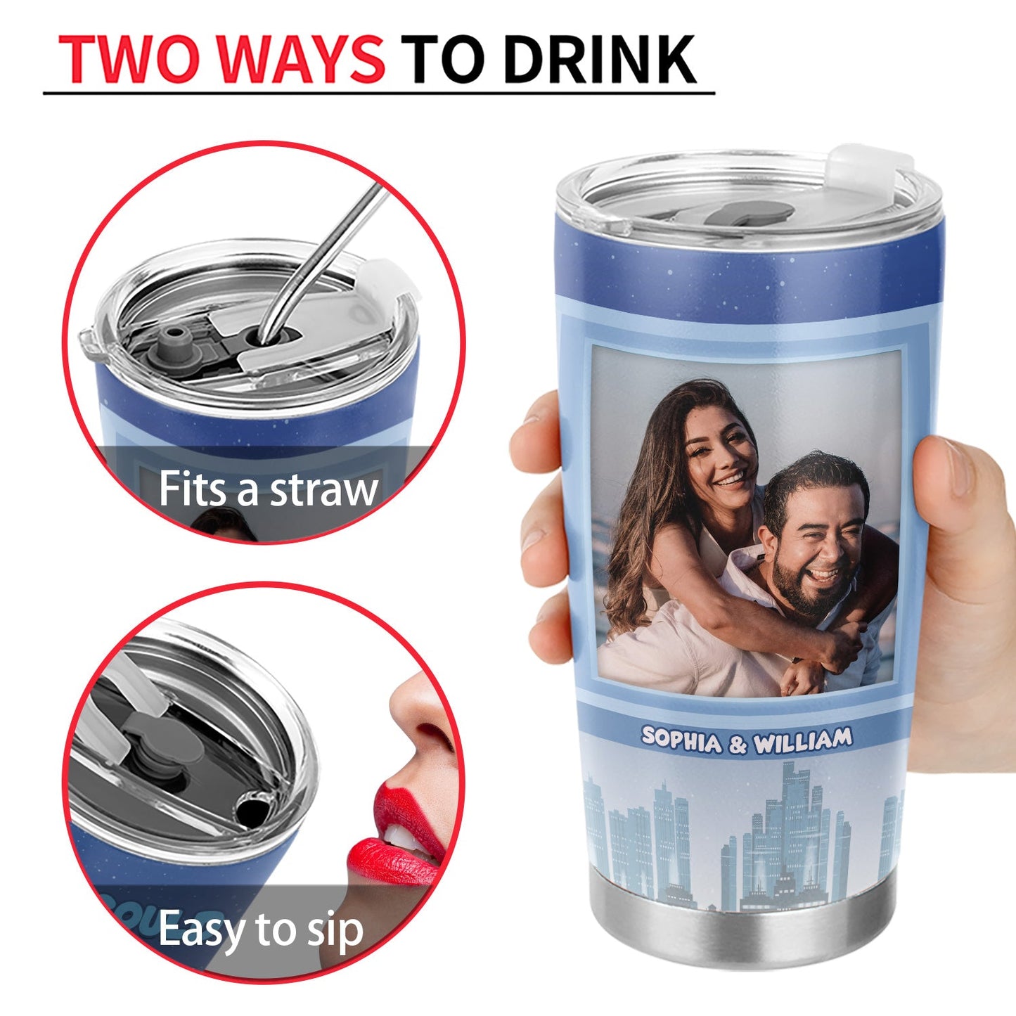 Custom Photo I Could Have Annoyed You Longer - Gift For Couples - Personalized Custom Tumbler