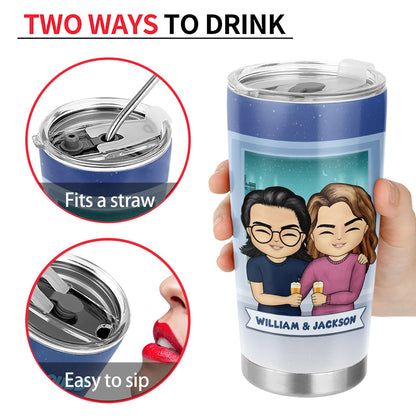 Chibi I Could Have Annoyed You Longer - Gift For Couples - Personalized Custom Tumbler