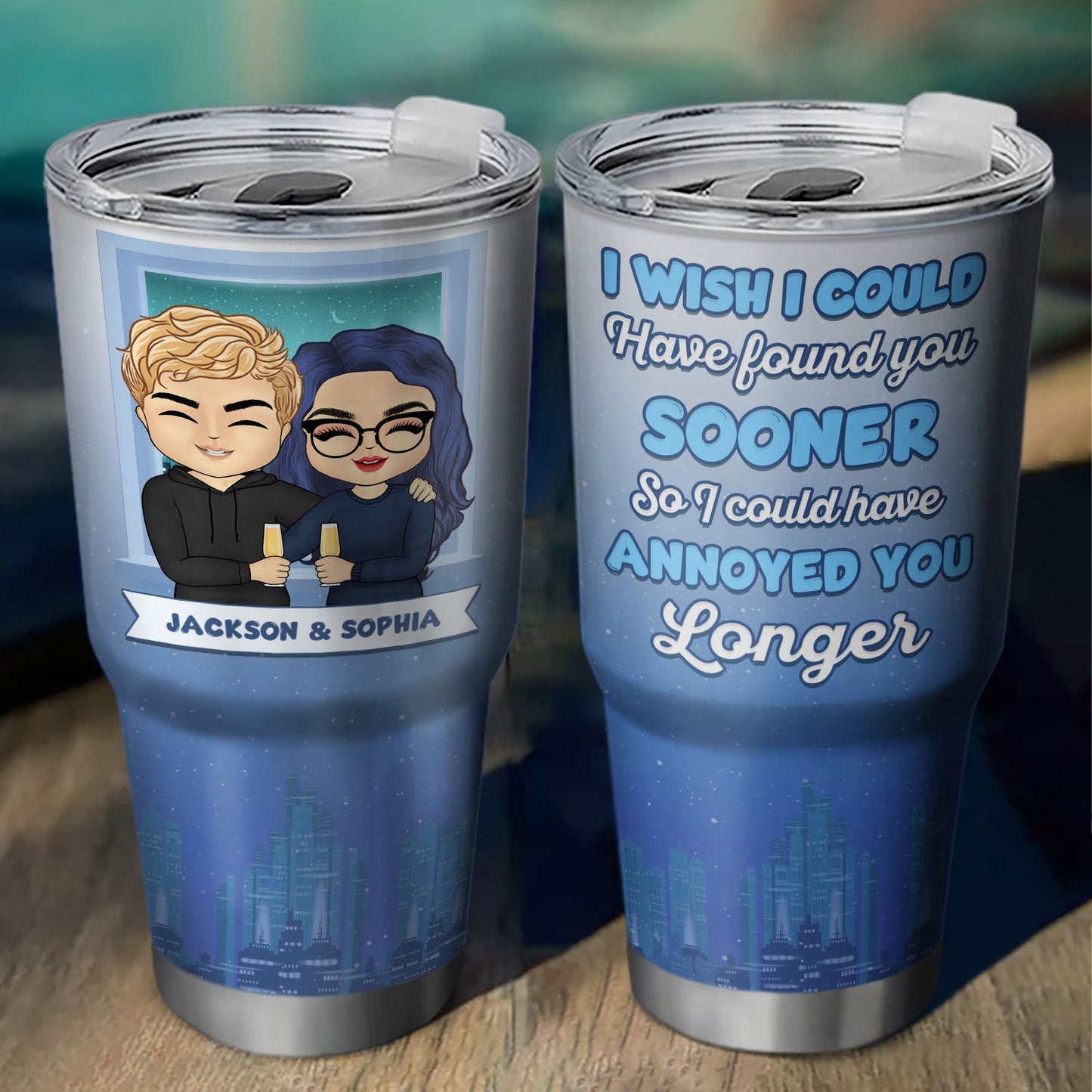 Chibi Could Have Annoyed You Longer - Gift For Couples - Personalized Custom 30 Oz Tumbler