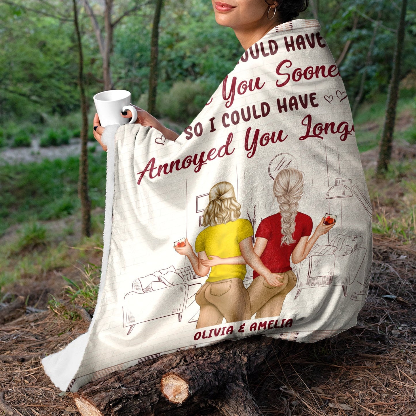 I Could Have Found You Sooner - Gift For Couples - Personalized Custom Fleece Blanket