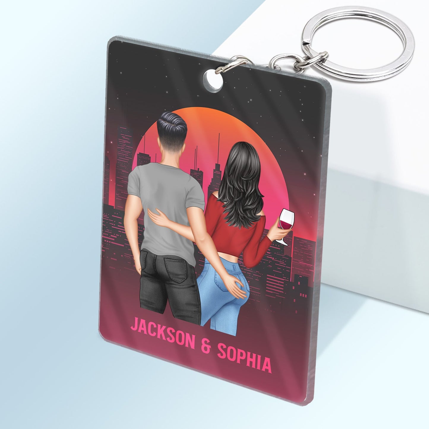 Found You Sooner Annoyed You Longer - Gift For Couples - Personalized Custom Acrylic Keychain