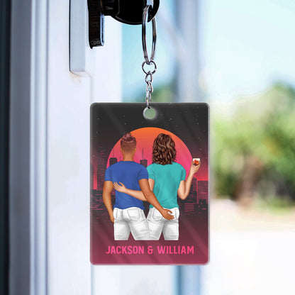 Found You Sooner Annoyed You Longer - Gift For Couples - Personalized Custom Acrylic Keychain
