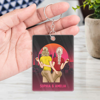 Found You Sooner Annoyed You Longer - Gift For Couples - Personalized Custom Acrylic Keychain