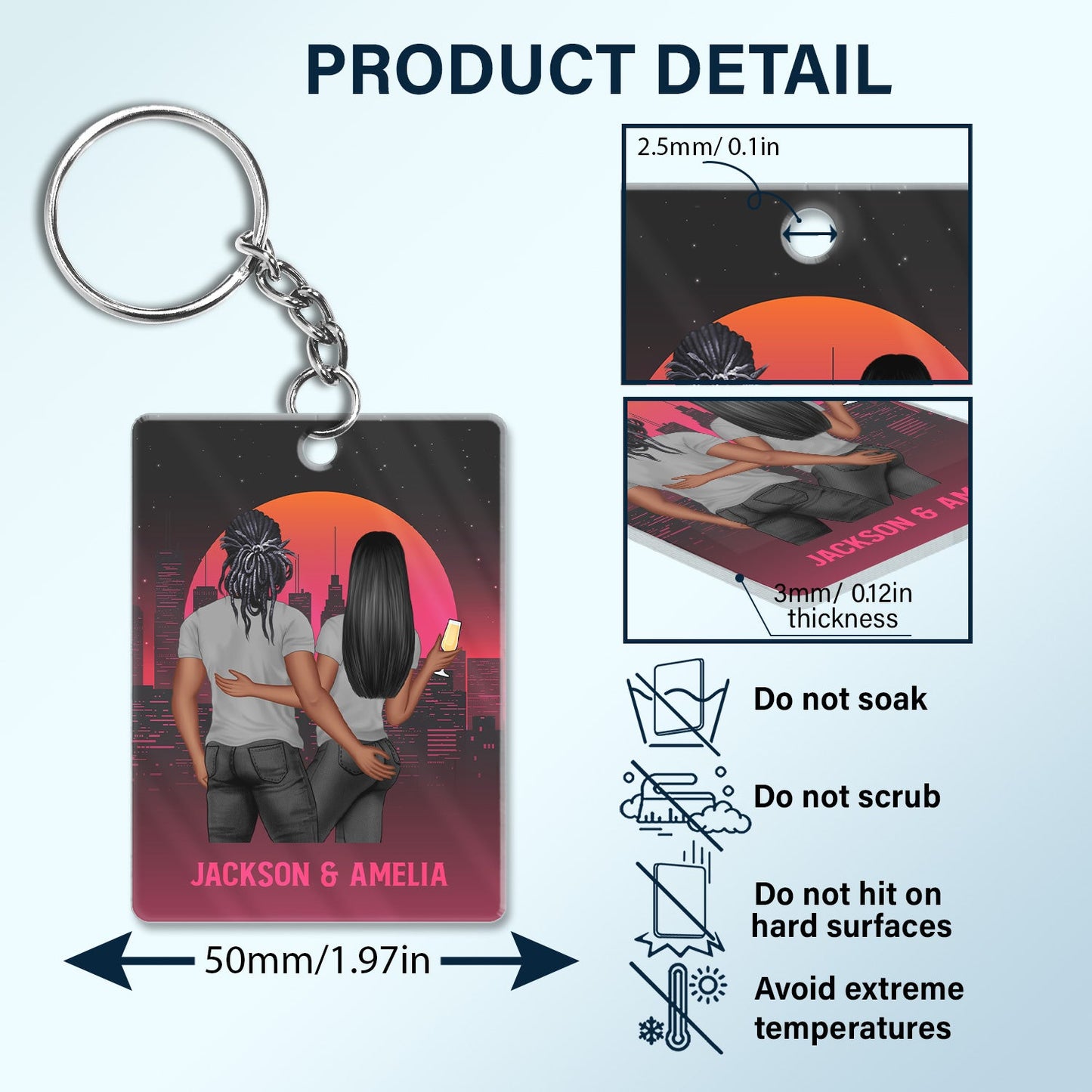 Found You Sooner Annoyed You Longer - Gift For Couples - Personalized Custom Acrylic Keychain