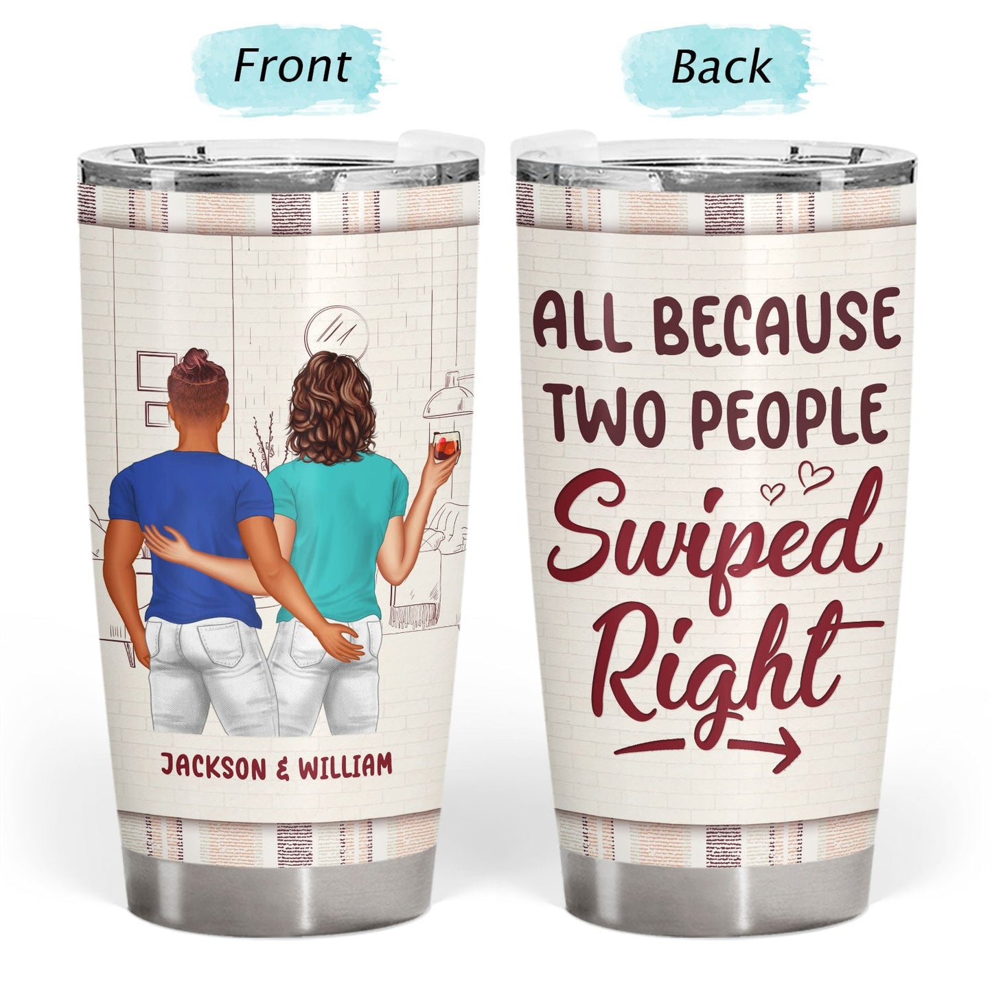 Couple I Could Have Found You Sooner Annoyed You Longer - Gift For Couple - Personalized Custom Tumbler