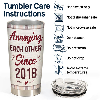 Couple I Could Have Found You Sooner Annoyed You Longer - Gift For Couple - Personalized Custom Tumbler