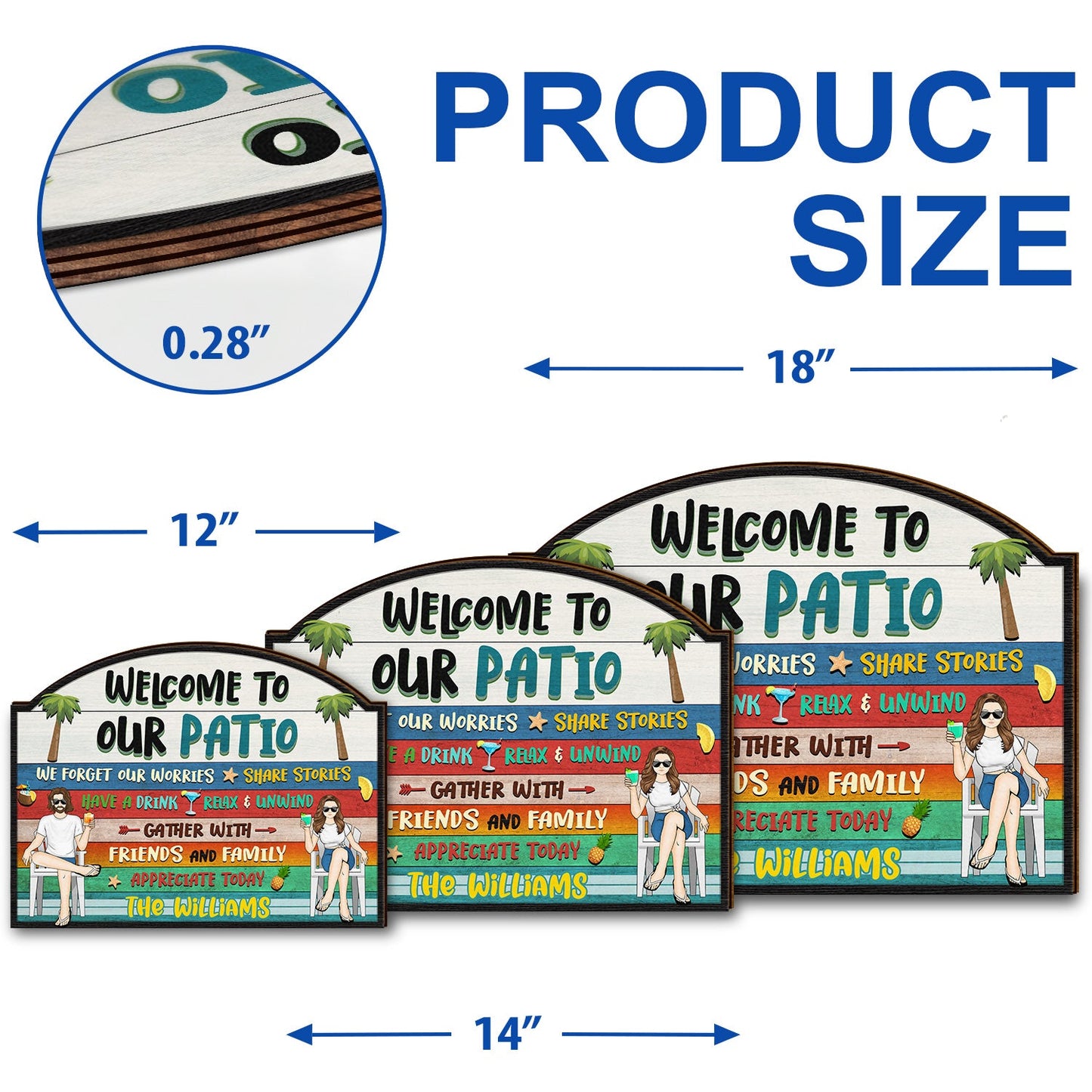 Have A Drink Relax And Unwind - Gift For Couples - Personalized Custom Shaped Wood Sign