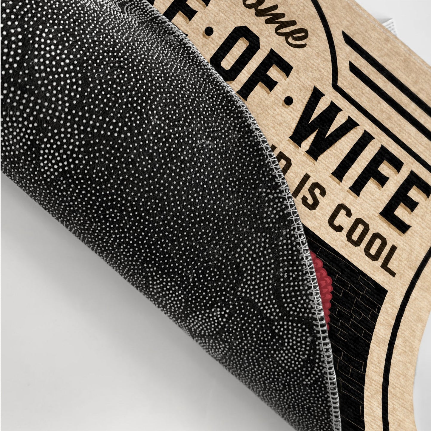 Beware Of Wife Husband Is Cool Kids Are Shady - Home Decor, Birthday Gift For Couples, Husband, Wife, Family - Personalized Custom Doormat