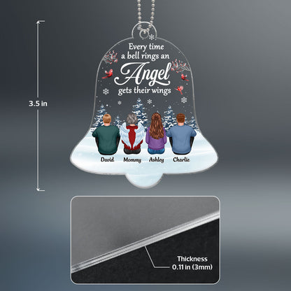 Every Time A Bell Rings Family Memorial Personalized Acrylic Ornament