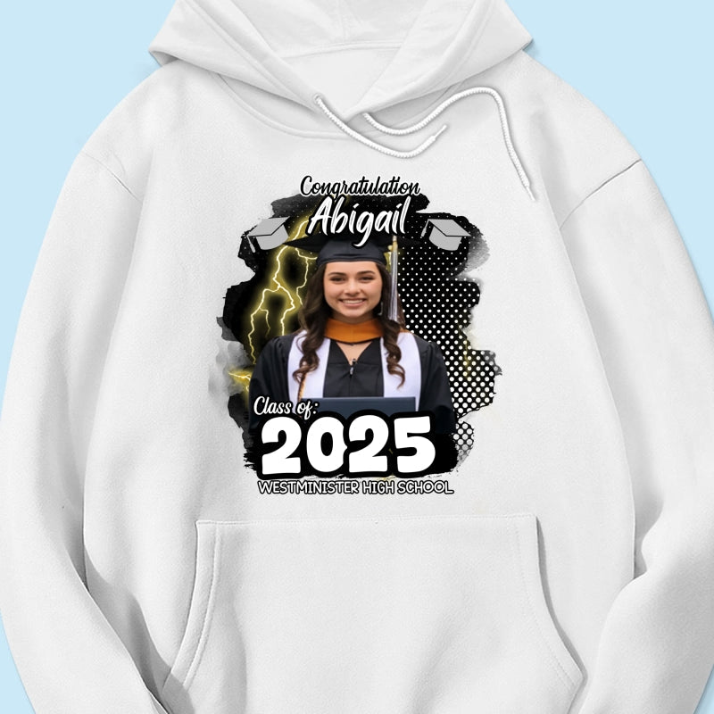 Personalized Congratulations Graduation Family Matching Shirt, Eco-Friendly Print Type, 100% Cotton Shirt