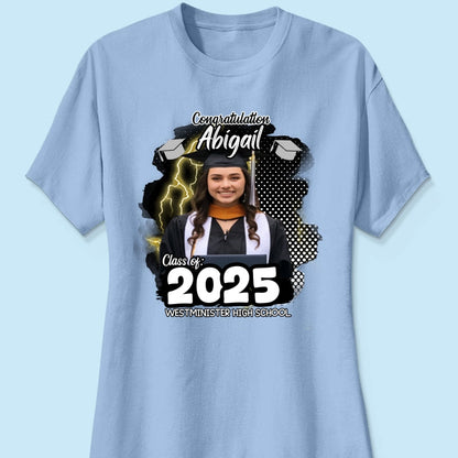 Personalized Congratulations Graduation Family Matching Shirt, Eco-Friendly Print Type, 100% Cotton Shirt