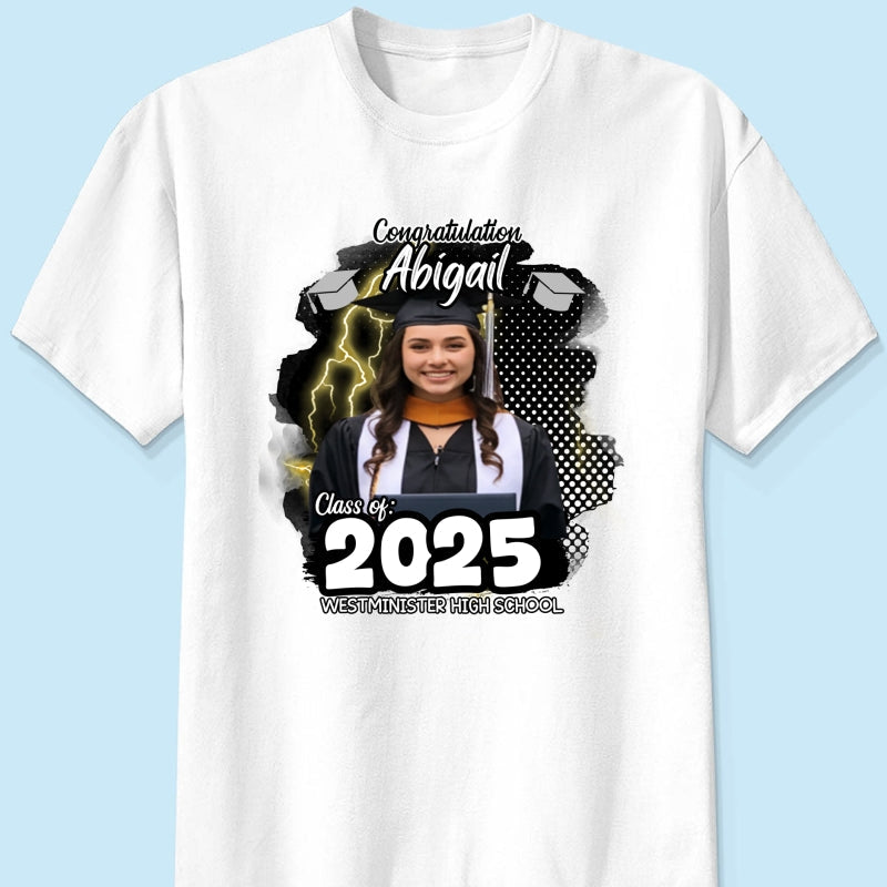 Personalized Congratulations Graduation Family Matching Shirt, Eco-Friendly Print Type, 100% Cotton Shirt