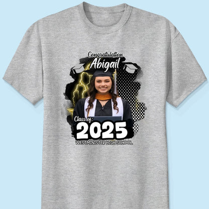 Personalized Congratulations Graduation Family Matching Shirt, Eco-Friendly Print Type, 100% Cotton Shirt