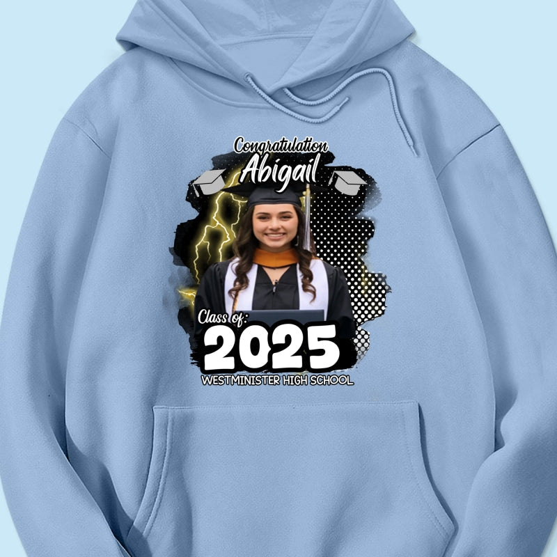 Personalized Congratulations Graduation Family Matching Shirt, Eco-Friendly Print Type, 100% Cotton Shirt