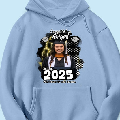 Personalized Congratulations Graduation Family Matching Shirt, Eco-Friendly Print Type, 100% Cotton Shirt