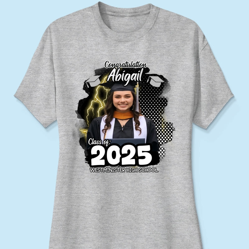 Personalized Congratulations Graduation Family Matching Shirt, Eco-Friendly Print Type, 100% Cotton Shirt