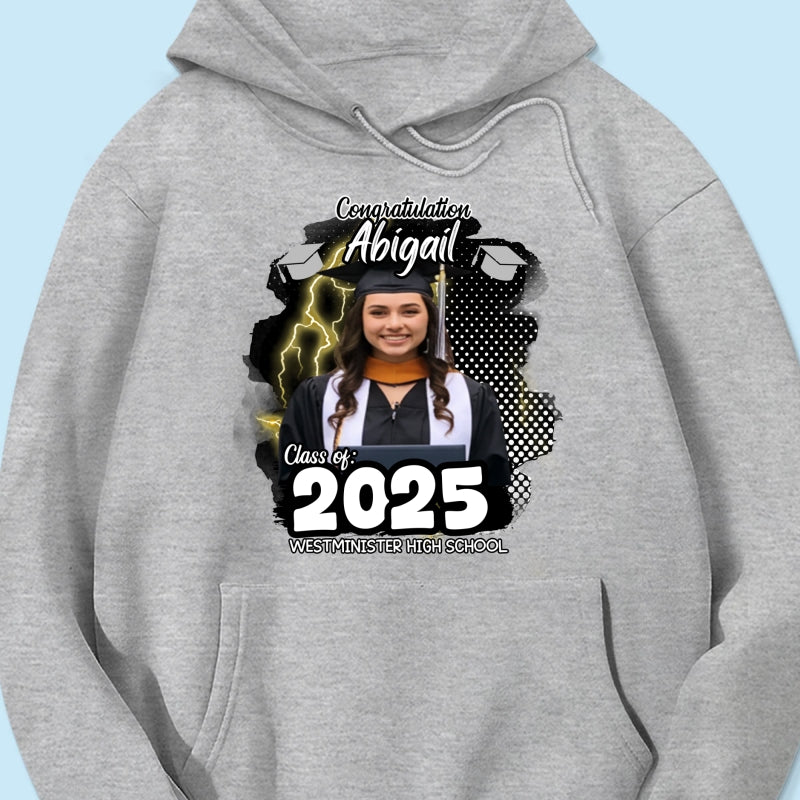 Personalized Congratulations Graduation Family Matching Shirt, Eco-Friendly Print Type, 100% Cotton Shirt