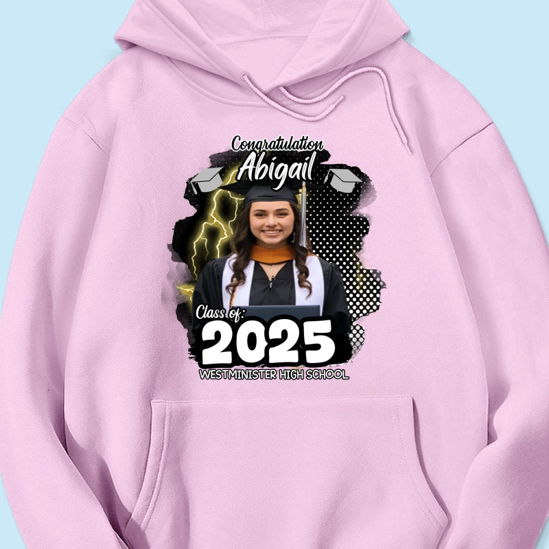 Personalized Congratulations Graduation Family Matching Shirt, Eco-Friendly Print Type, 100% Cotton Shirt