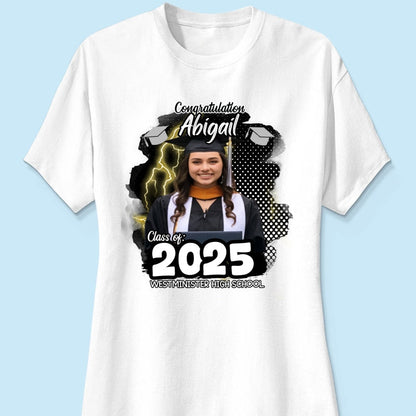 Personalized Congratulations Graduation Family Matching Shirt, Eco-Friendly Print Type, 100% Cotton Shirt