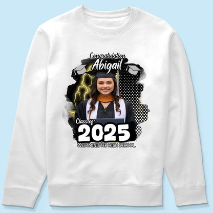 Personalized Congratulations Graduation Family Matching Shirt, Eco-Friendly Print Type, 100% Cotton Shirt