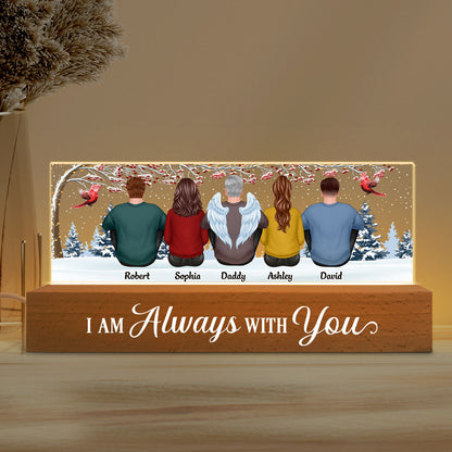 Always With You Berry Tree Memorial Remembrance Sympathy Gift Personalized Acrylic Block LED Night Light