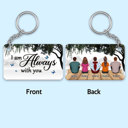 Willow Tree Family Memorial Remembrance Keepsake Personalized Acrylic Keychain