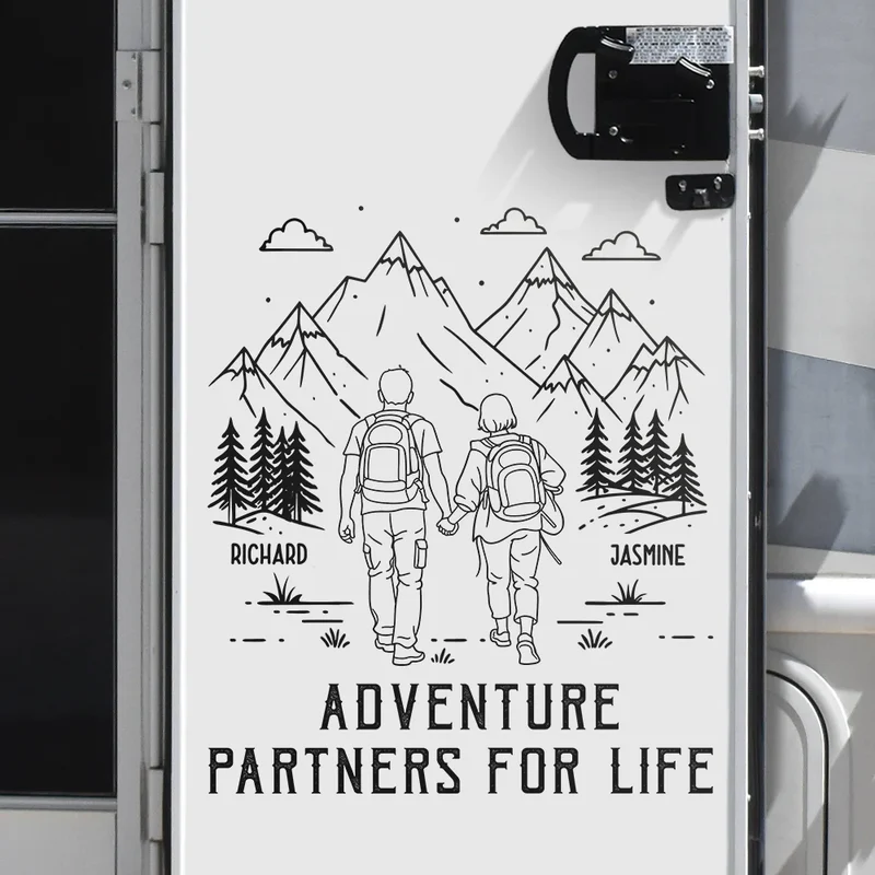Adventure Partners For Life - Personalized Decor Decal