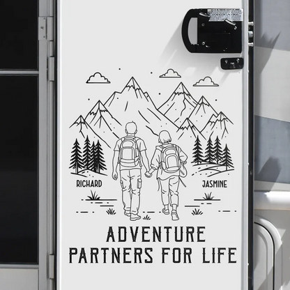 Adventure Partners For Life - Personalized Decor Decal