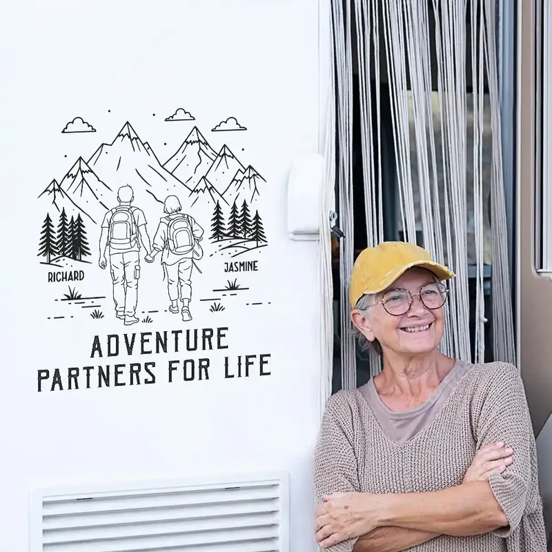 Adventure Partners For Life - Personalized Decor Decal