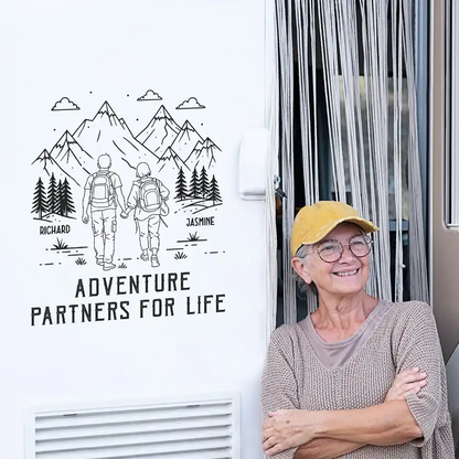 Adventure Partners For Life - Personalized Decor Decal