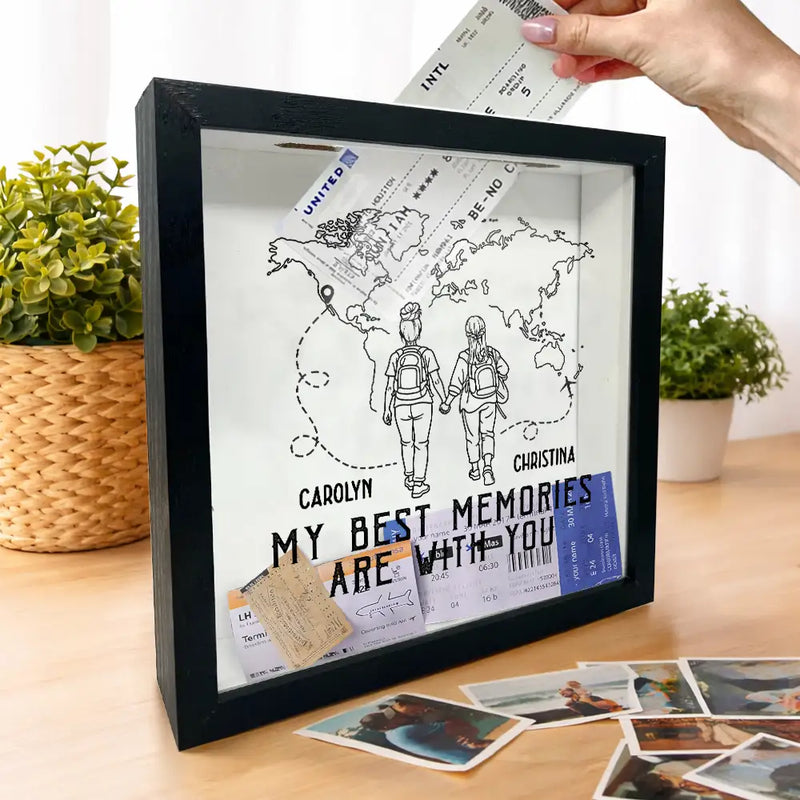 Adventure Partners For Life - Personalized Ticket Memory Box