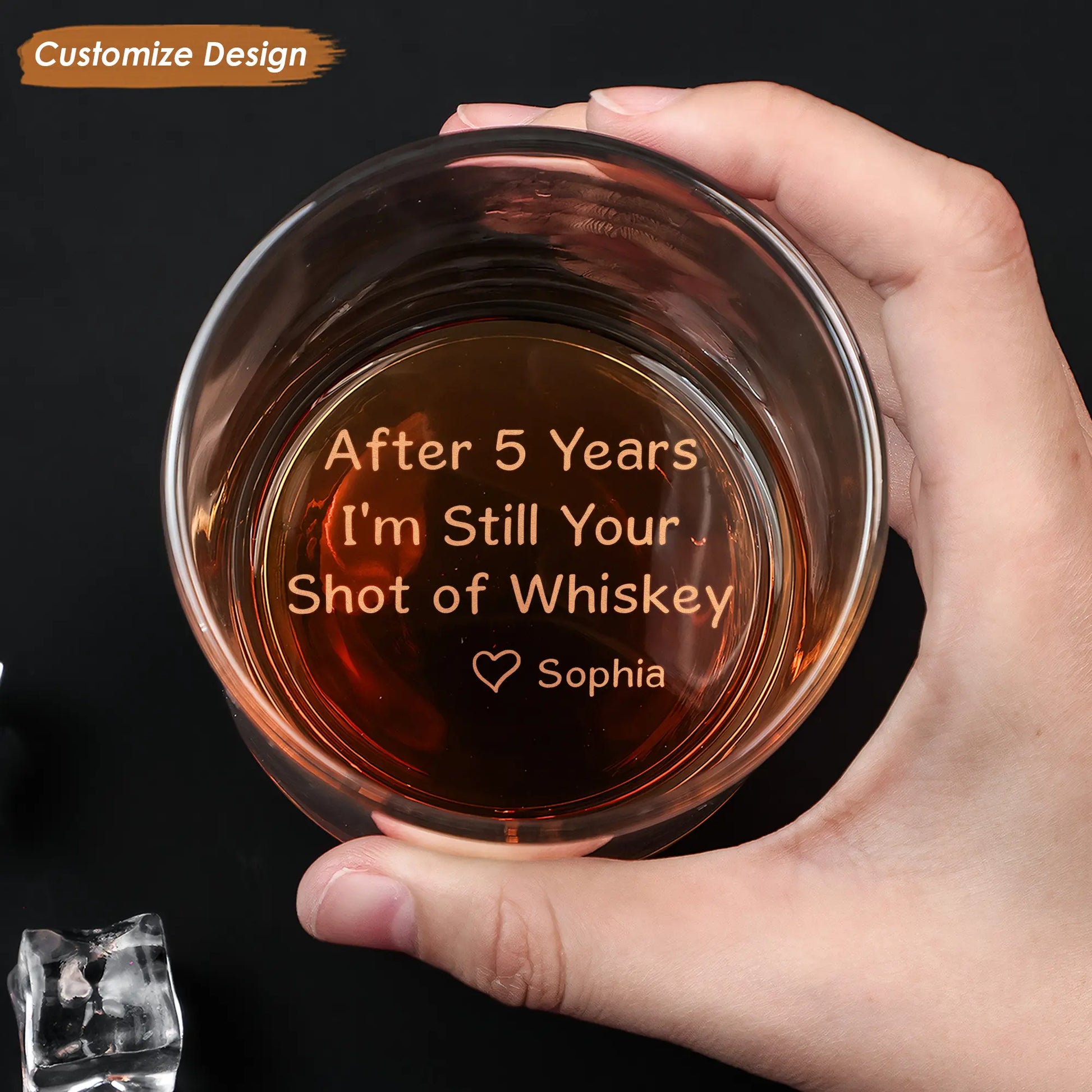 After Years I'm Still Your Shot Of Whiskey - Personalized Engraved Whiskey Glass Whiskey Glass The Next Custom Gift